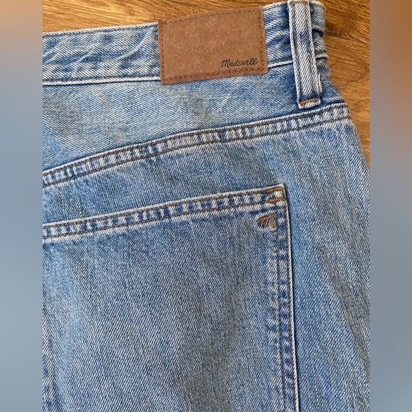 Madewell Darted Barrel Leg Dobbins Blue Button Fly Denim Jeans Womens 27 (32x26) - Picture 9 of 10